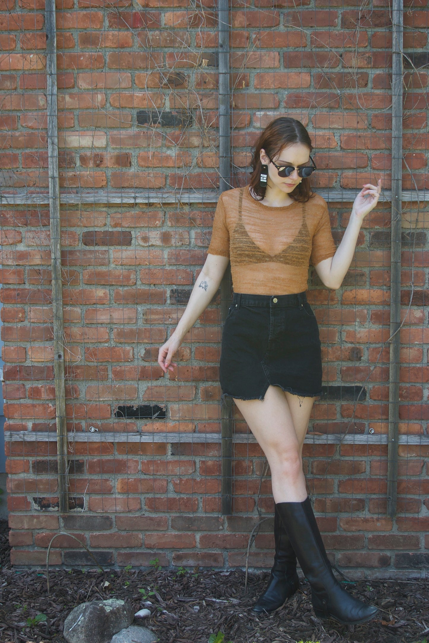Sheer Sweater Tee
