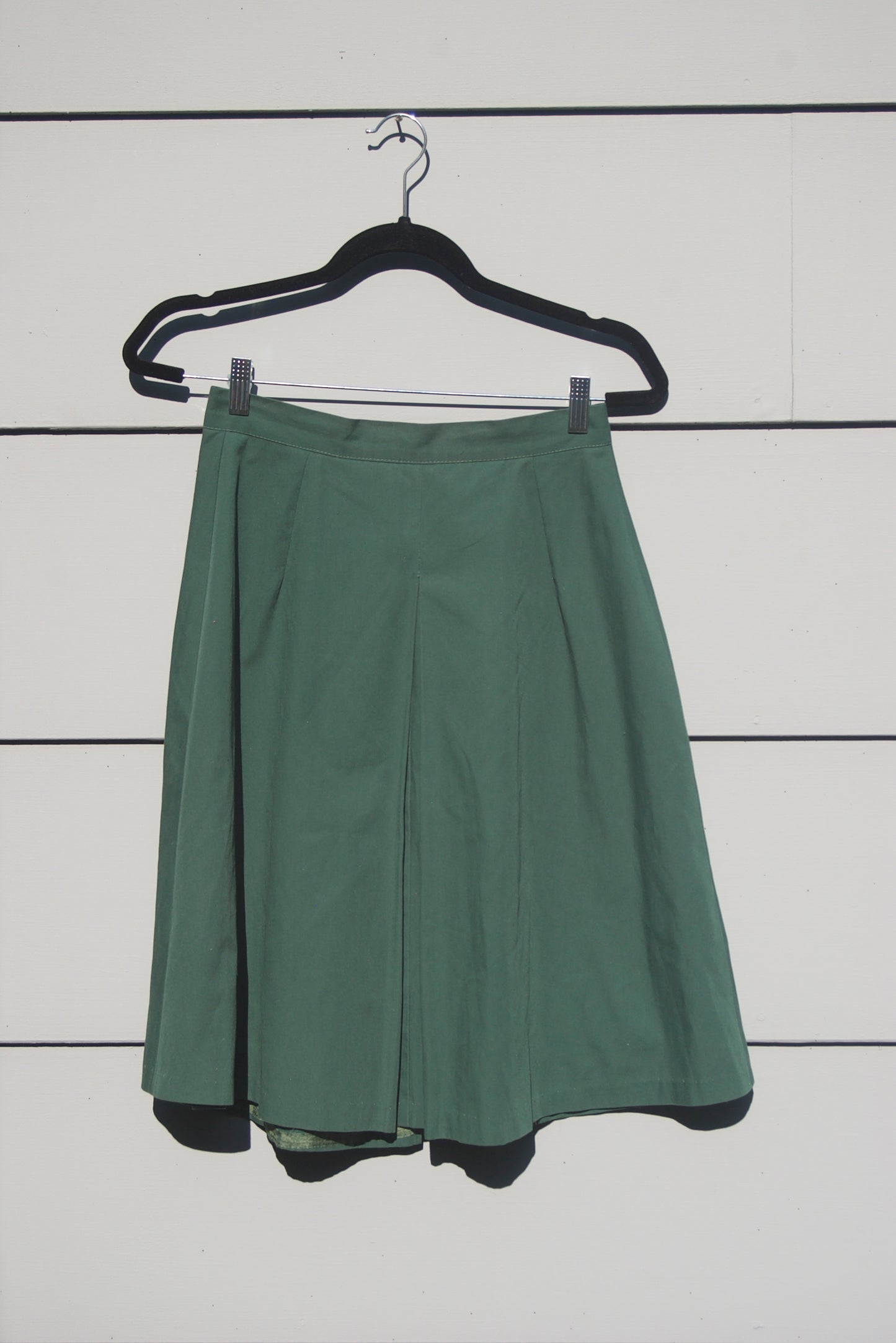 Green Double Breasted Skirt