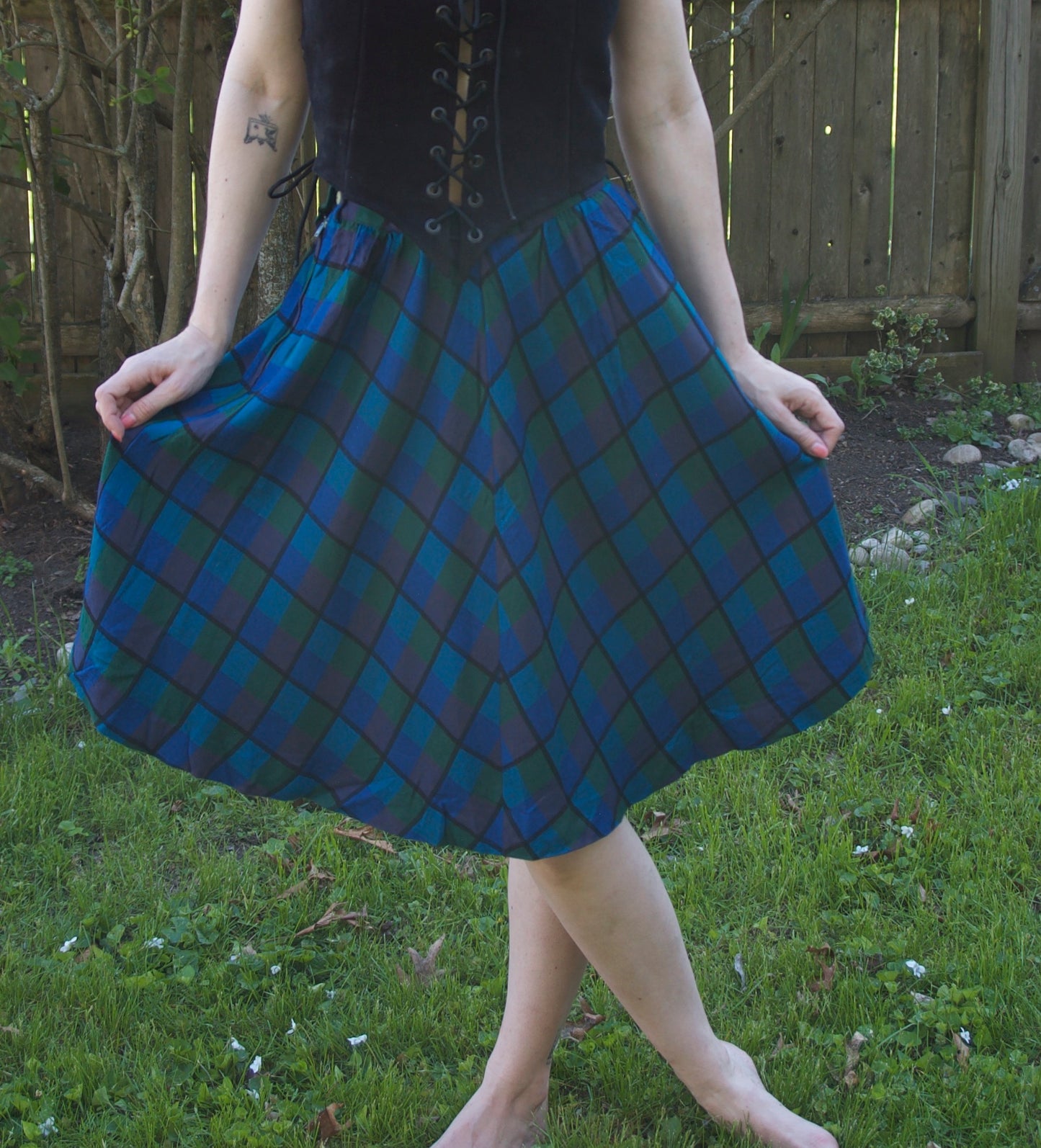 Cool Tones Wool Skirt