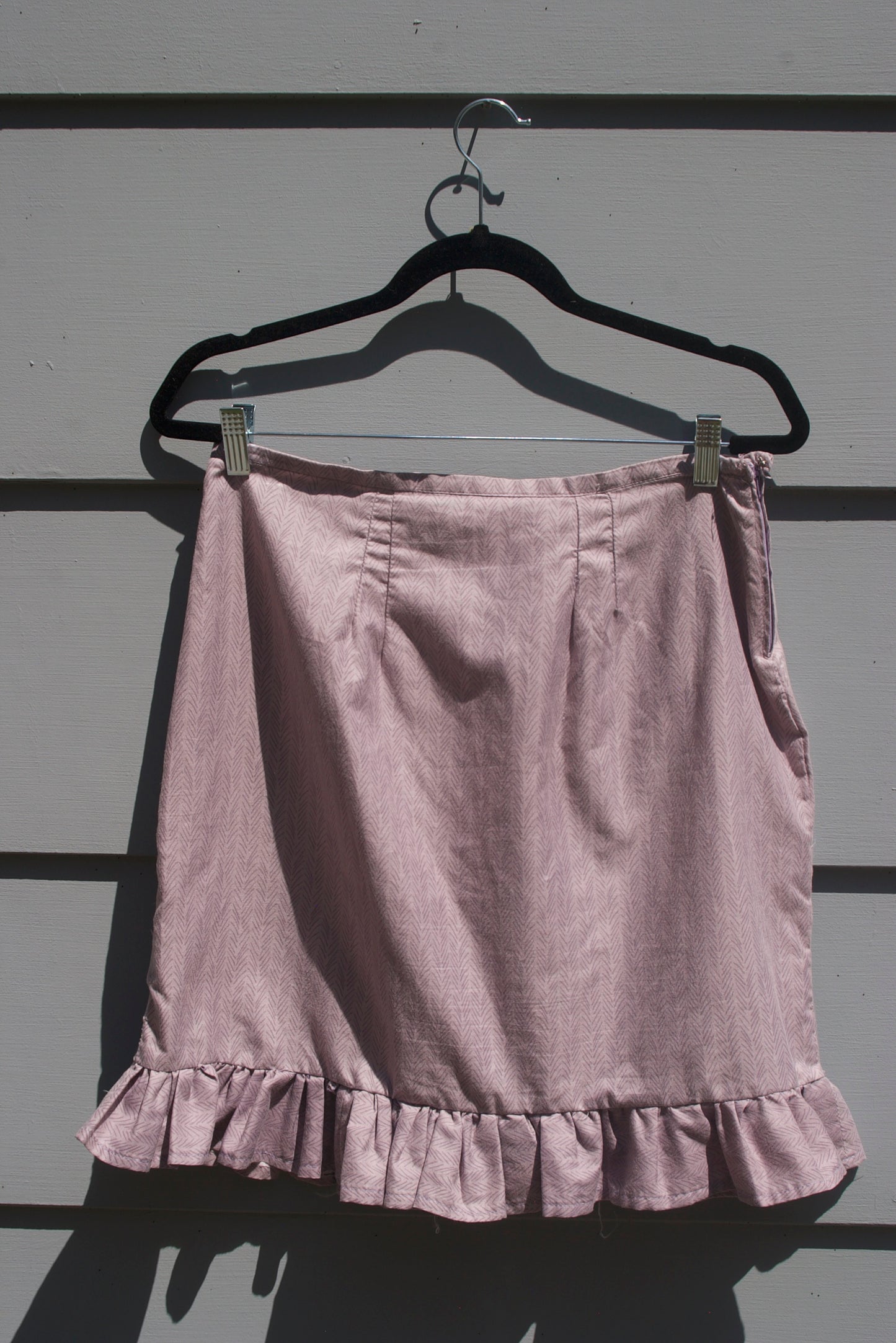 Lavender Ruffle Hem Skirt