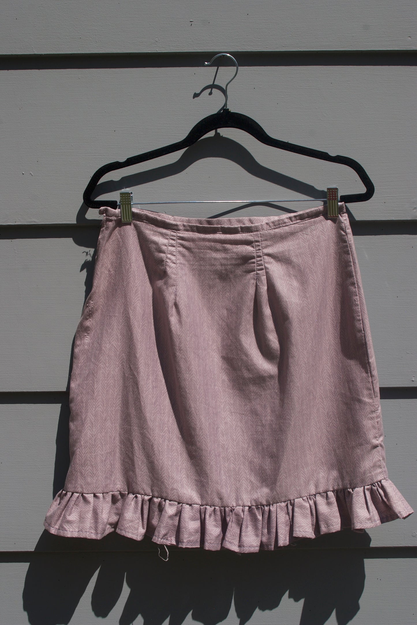 Lavender Ruffle Hem Skirt