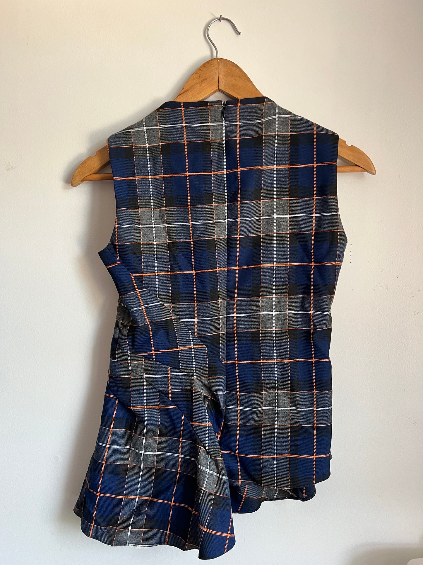 Asymmetrical Plaid Set